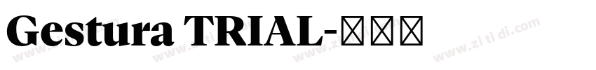 Gestura TRIAL字体转换 Gestura TRIAL字体转换